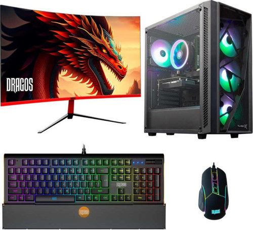 DRx4433 i5 13400F 32GB 512GB M2 NVMe SSD 8GB RTX4060Ti 27 İnç 165Hz Curved Oyuncu Bilgisayarı