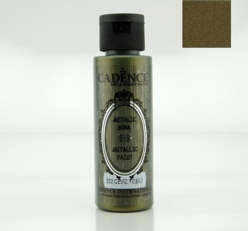 232 Ceviz Yeşili 70ML Metalik Boya