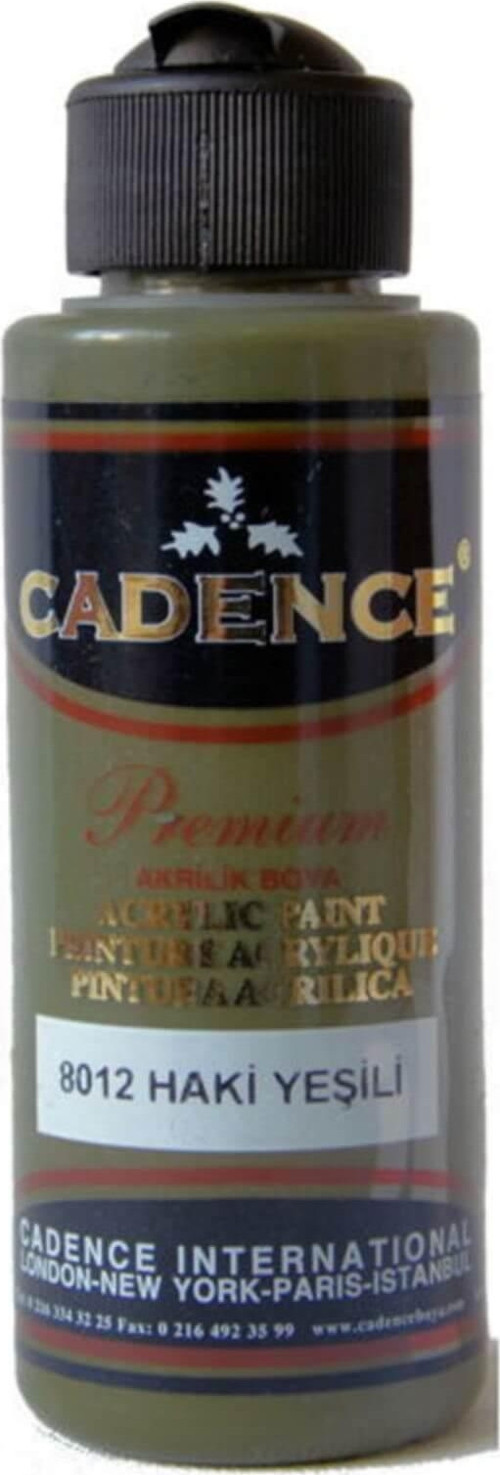 PREMIUM AKRİLİK BOYA 8012 HAKİ YEŞİLİ 120ML