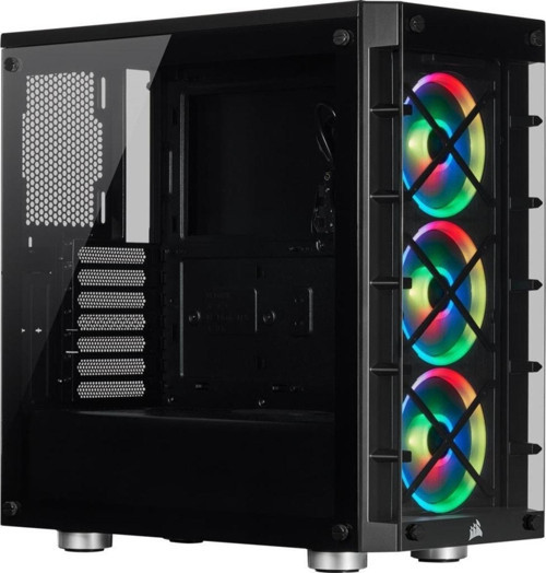 Cc-9011188-ww Icue 465x Rgb Temperli Cam Mid Tower Atx Bilgisayar Kasası-siyah