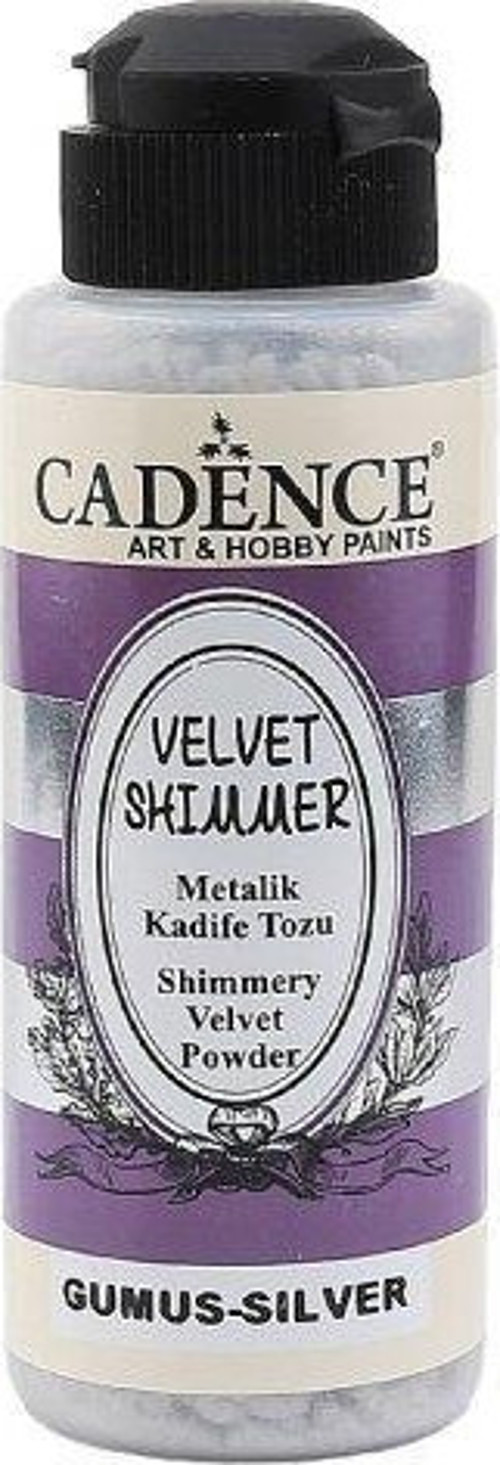 VELVET SHIMMER METALİK KADİFE TOZU VS-01 GÜMÜŞ 120ML