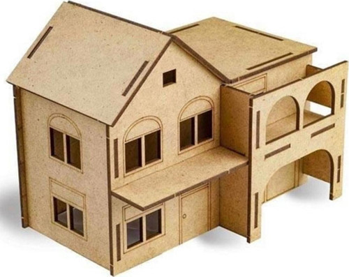 Maket Konak Ahşap Maket Konak Naturel Konak Boyama Konak Boyama Maketi Eğitici Maket Boyama Konak