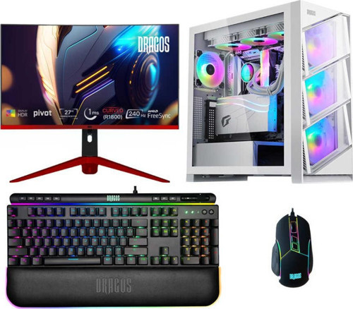 DRx4972 i7 12700KF 32GB 1TB M.2 NVMe SSD 8GB RTX4060 27 İnç 240Hz Curved Oyuncu Bilgisayarı