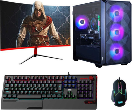 Tx4179 i5 11400F 16GB Ram 512GB NVMe 8GB RX580 256Bit 23.6 inç Curved 165Hz Oyun Bilgisayarı