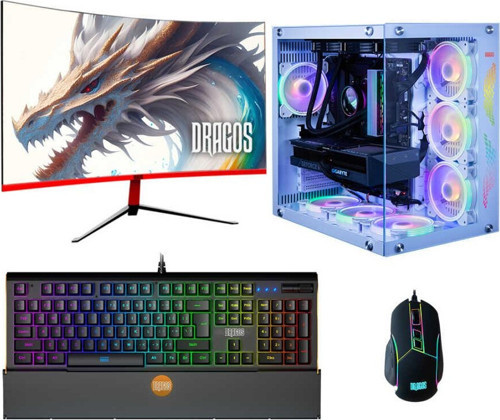 DRx6146 Ryzen 7 5700X 32GB 1TB NVMe SSD 8GB RTX4060Ti 27 İnç 165Hz Curved Oyuncu Bilgisayarı
