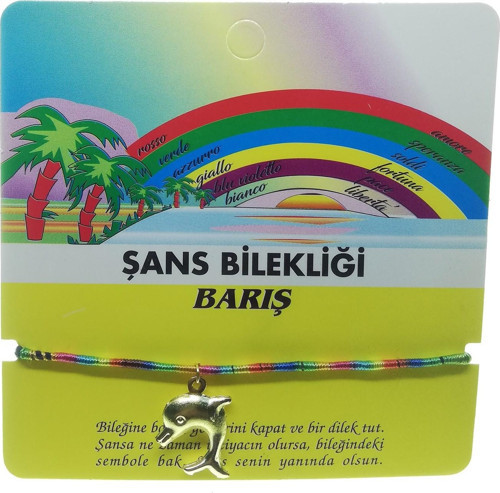 Altın Renk Karışık Arkadaş Şans Bilekliği - 2293