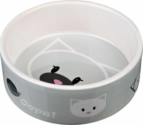 Kedi Seramik Mama Su Kabı 0.3Lt 12cm