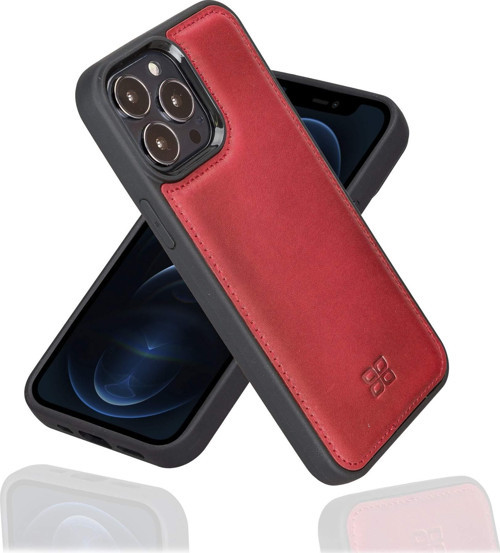 Apple iPhone 13 Pro Max Uyumlu Deri Arka Kapak V4EF