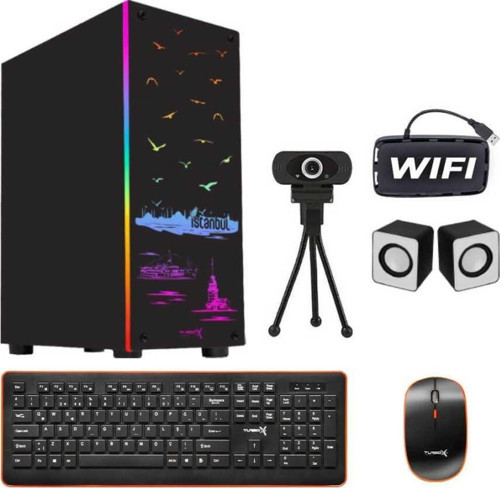 Tx2038 Pentium G3250 4.Nesil 16GB Ram 512GB SSD Hoparlör+Webcam Masaüstü Ev Ofis Bilgisayarı