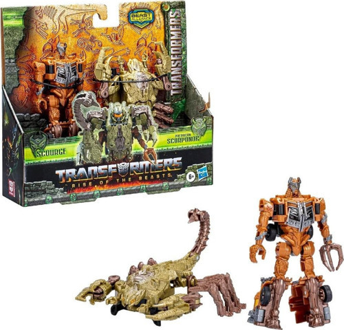 Transformers Rise Of The Beasts İkili Figür Scourge & Predacon Scorponor