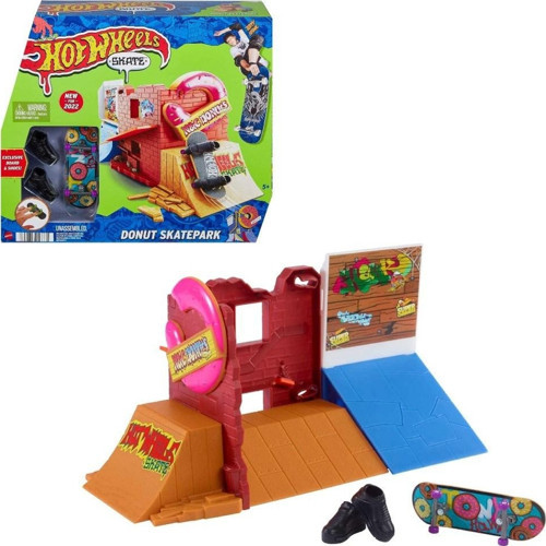 Mattel Skate Parmak Kaykay Macerasına Başlangıç Setleri Yuvarlak Kaykay Parkı
