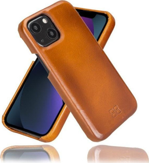 Apple iPhone 13 Uyumlu Deri Arka Kapak F360 RST2EF Taba