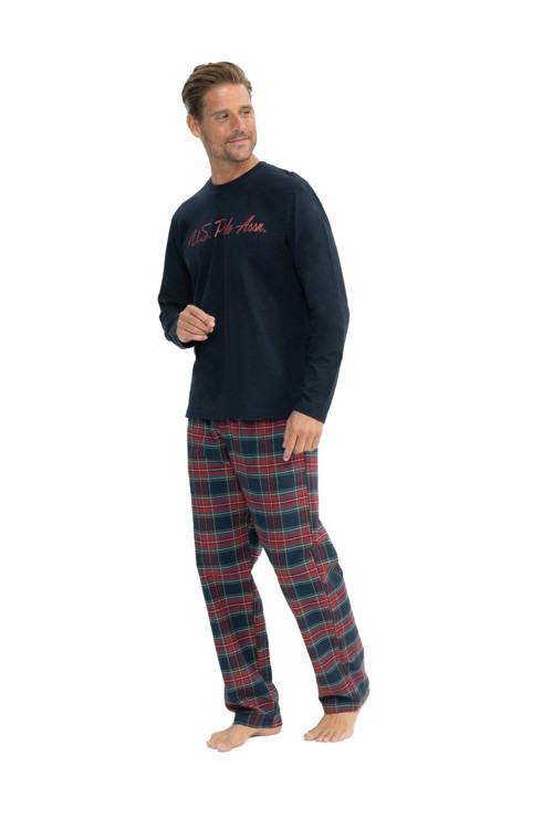 Erkek Ekoseli Yuvarlak Yaka Pijama Takımı 11025K.Z1.Et8.Ag.8.Rou5.P1.023Tkjrdn