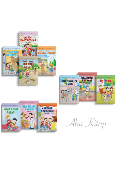 Bilişsel Beceri Geliştirici Hikayeler 2 (10 Kitap) (2.Sınıf Ve 3.Sınıf Okuma Hikaye Öykü Kitapları)