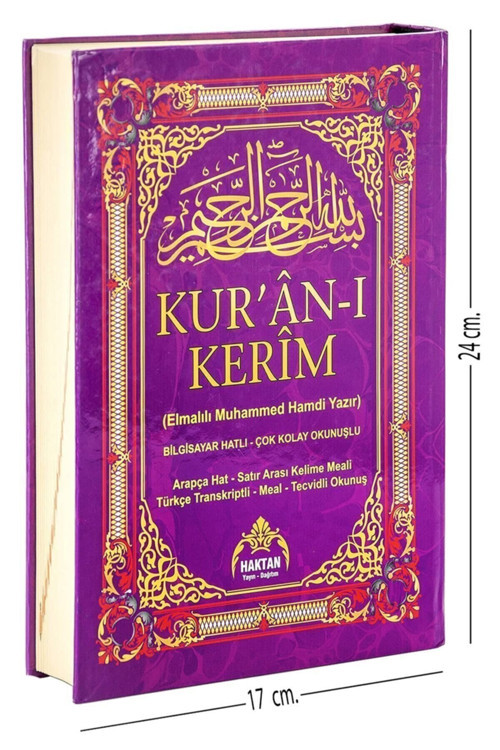 Haktan Yayınları Kuranı Kerim Ve Satır Arası Kelime Türkçe Okunuşlu Ve Meali 5 Özellikli Mealli Kuran Orta 17 X 24 Cm