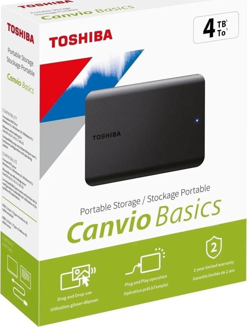 Canvio Basic 4TB 2.5 Inç USB 3.0 Taşınabilir Disk HDTB440EK3CA