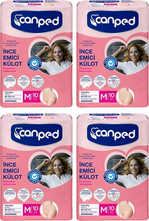 İnce Lohusa Külot Orta M 40 Adet 10'lu 4 Paket