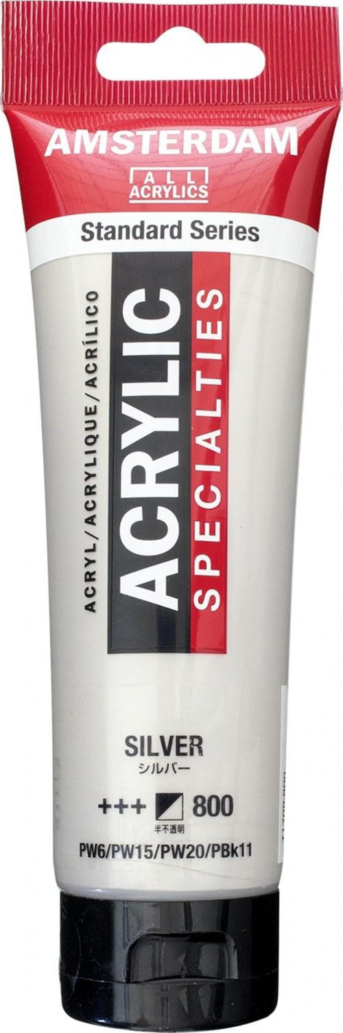 Standart Akrilik Boya 120ml Silver / 800