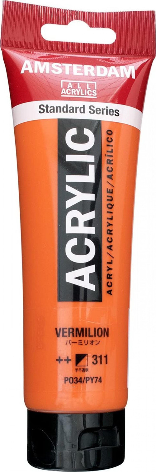 Standart Akrilik Boya 120ml Vermilion / 311