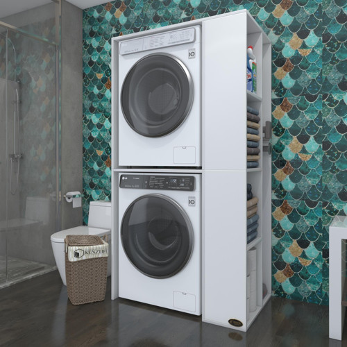 çamaşır-kurutma makinesi dolabı demyan byz 180*090*60 banyo kapaksız arkalıksız