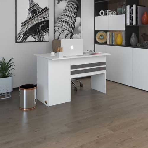 ofis masası kamikaze byz sağ 75*130*80 kilitli kapaklı dolap şeritli bilgisayar çalışma masası