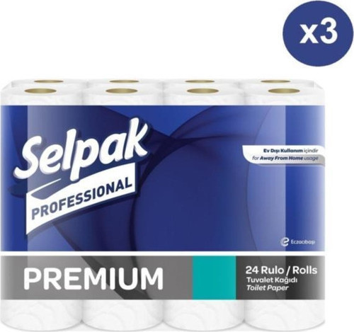 Professional Premium Tuvalet Kağıdı 24 Rulo x 3 Paket