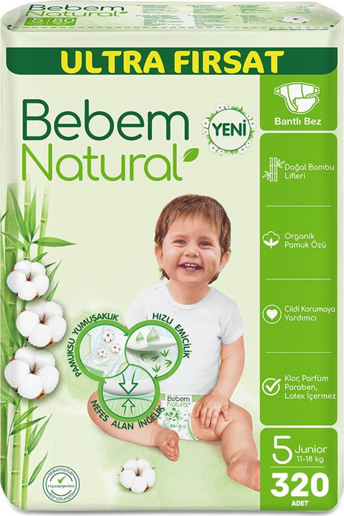 Bebek Bezi Ultra Fırsat Paketi Maxi 5 Numara 320 Adet (80 x 4 Paket)