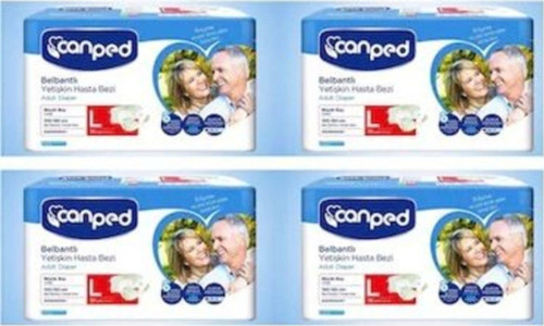 30 Lu Large Belbantlı Hasta Bezi 4 Paket 120 Adet