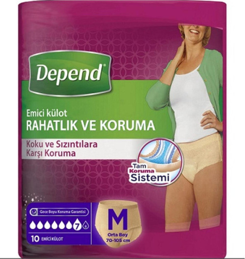 Emici Külot Kadın Orta 10 Adet