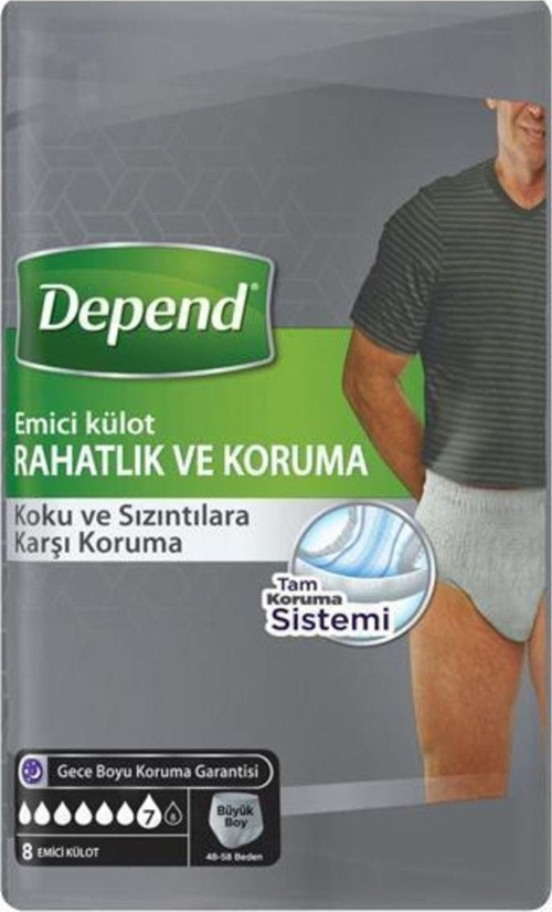 10 Adetli L Beden Erkek Emici Külot