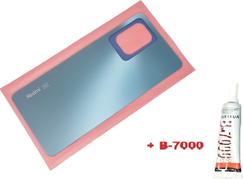Redmi Note 12 PRO 4g Arka Pil Batarya Kapağı (CAM B-7000) Mavi