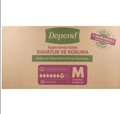 Emici Külot Hasta Bezi Medium - Orta Kadın (30 Adet)