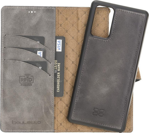Samsung Galaxy Note 20 Uyumlu Deri Cüzdanlı Kılıf TN18EF