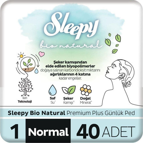 Bio Natural Premium Plus Günlük Ped Normal 40 Adet Ped