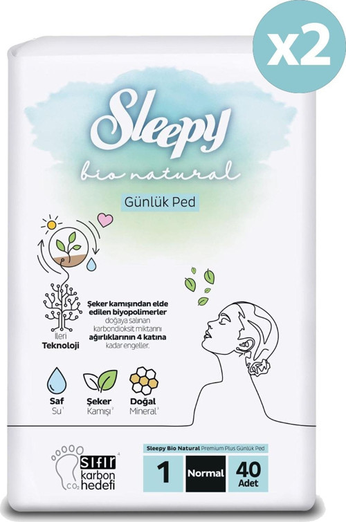 Bio Natural Premium Plus Günlük Ped Normal 80 Adet Ped