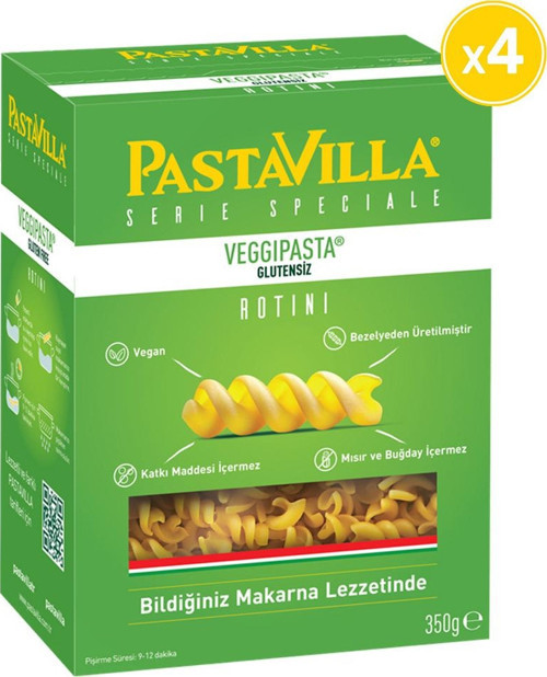 Glutensiz Makarna 350 Gr 4 Paket