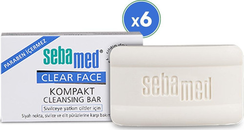 Clear Face Sivilce Ve Akne Karşıtı Yüz Temizleyici Kompakt 6x100 Gr