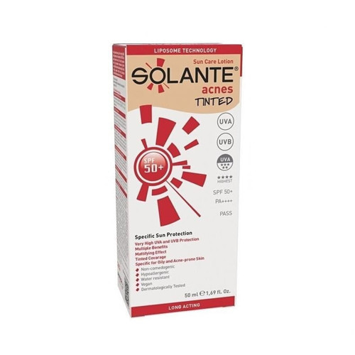 Acnes Tinted Losyon Spf 50+ Faktör 50 ml