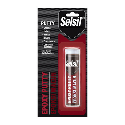 SELSİL EPOXY PUTTY - EPOKSİ MACUN ISIYA DAYANIKLI YAPIŞTIRCI 57GR AHŞAP - METAL - CAM - SERAMİK (2818)