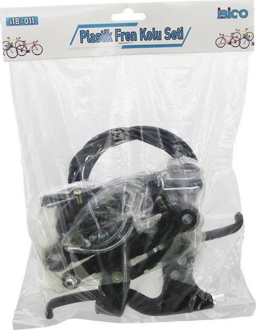 PLASTİK BİSİKLET FREN TAKIMI SET 2PCS FREN KOLU - 1PCS FREN TELİ - 4PCS FREN MEKANİZMA - PABUÇ (5060)