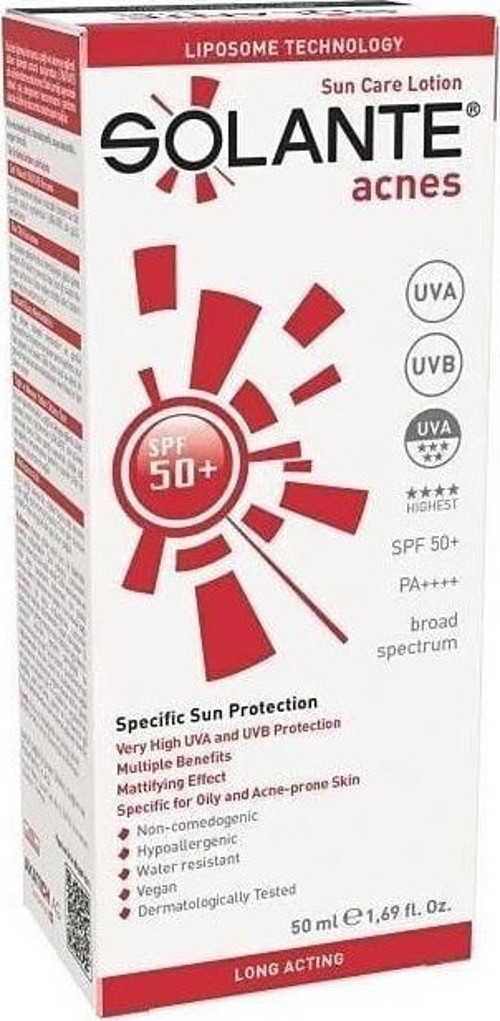 Güneş Losyonu Acnes Akne Önleyici Spf 50+ Faktör 50 ml