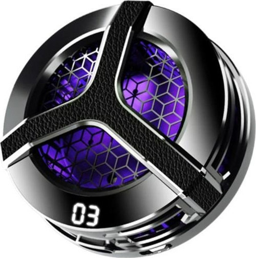 S9 Usb'den Manyetik Sıcaklık Göstergeli Rgb Işıklı Hızlı Soğutma Cep Telefonu Soğutucu Fan