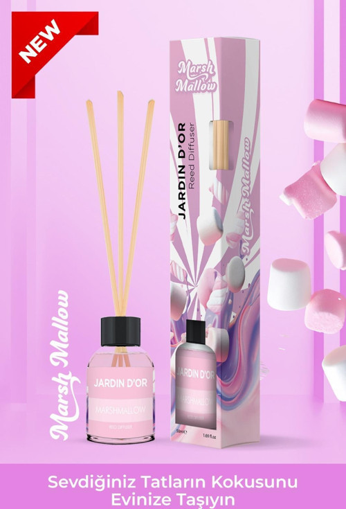 Marshmallow Reed Diffuser 50 ml / Çubuklu Oda Kokusu