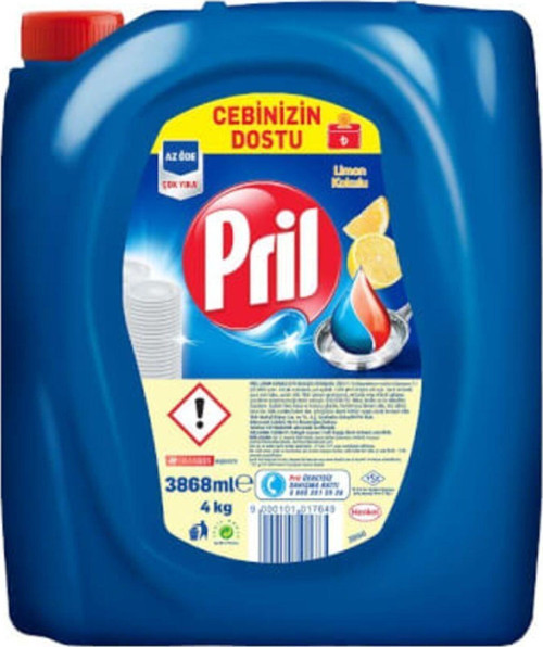 ( 2 Adet ) Pril Klasik Limon Bulaşık Sıvısı 4 Kg