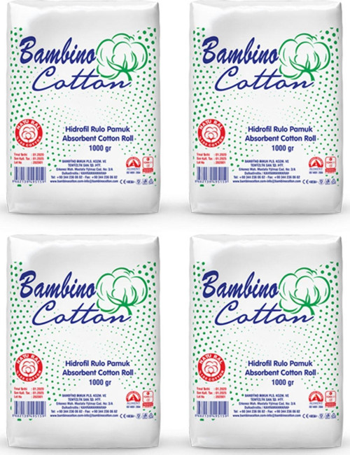 Hidrofil Rulo Pamuk 1000Gr X 4