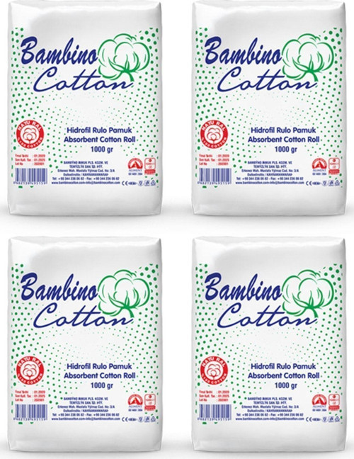 Hidrofil Rulo Pamuk 1000 Gr X 4