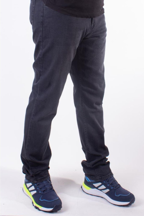 9133-33 Siyah Yüksek Bel Rahat Paça Erkek Jeans Pantolon