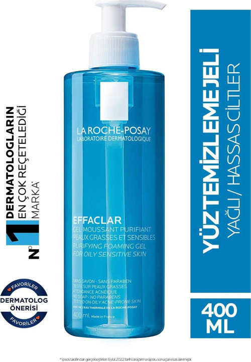EFFACLAR YAĞLI VE AKNE EĞİLİMLİ CİLTLER İÇİN YIKAMA JELİ 400 ML