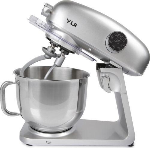 M218 Easy Chef Gümüş Stand Mikser 1800w Motor Gücü 8l Kapasite Dayanıklı Döküm Metal Gövde