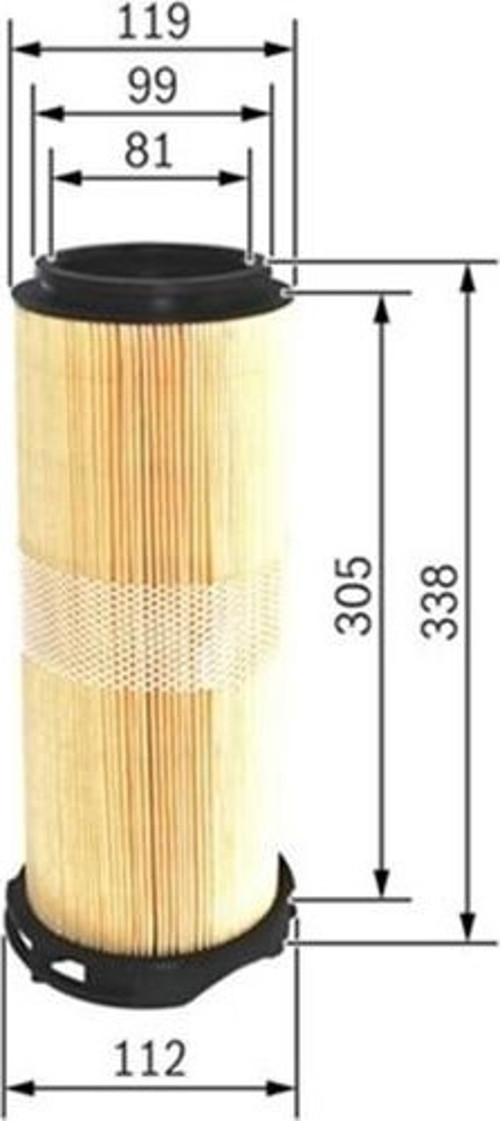 Hava Filtresi Mercedes C-Klasse W204-C204-S204 C 220 Cdı 170HP 03-07-10-08 F026400214